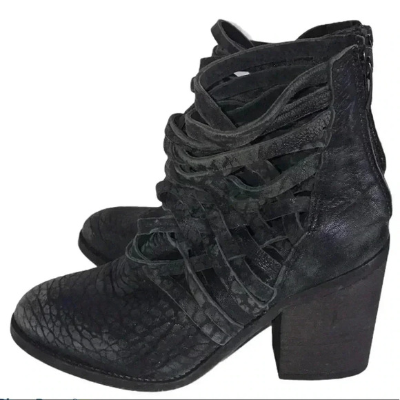 Free People Carrera Braided Woven Booties Size 6 - Picture 1 of 8